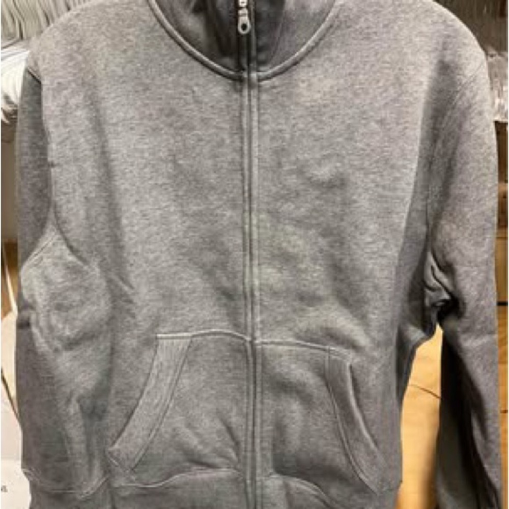 Gray Zip-Up Hoodie